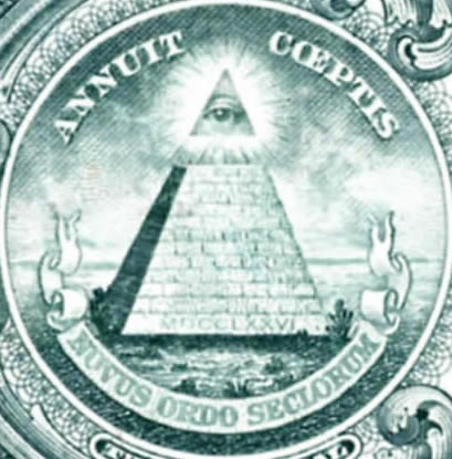 １ドル札に刻まれた全てを見通すユダヤ国際資本のシンボル“ルシファーの目”