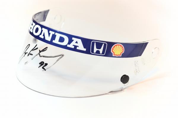 1992 McLaren HONDA Senna signed Visor