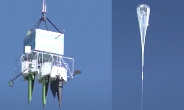 「中国国営放送CCTV」によると、支那は2018年に気球から投下する極超音速滑空機の実験を行った。(支那のソーシャルメディアからのスクリーンショット)20230214気球はインフラ壊滅電磁パルス攻撃訓練か！実行なら9割