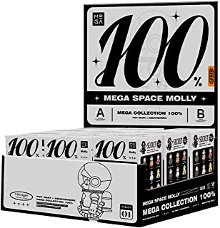 POPMART MEGA コレクション 100% SPACE MOLLY シリーズ 1 PVC&ABS&PC製 トレーディングフィギュア 9個入りBOX