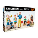 AKインタラクティブ 1/35 子供フィギュア(少年)セット プラモデル AK35016 