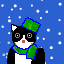 雪と猫GIFアニメーション