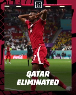 Qatar become only the 2nd hosts in World Cup history to be eliminated in the group stage
