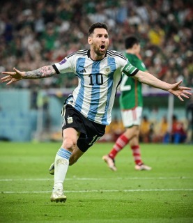Argentina [1] - 0 Mexico - Lionel Messi goal