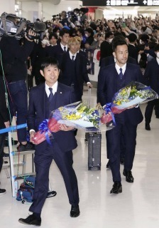 A heroes welcome home for Japan moriyasu yoshida