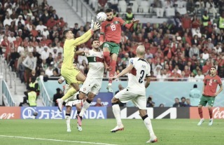 Morocco [1] - 0 Portugal - Youssef En-Nesyri goal