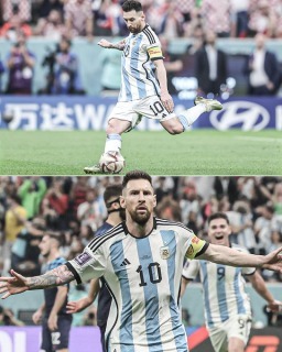 Argentina [1] - 0 Croatia - Lionel Messi goal wc2022