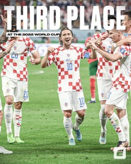 CROATIA TAKE THIRD PLACE AT THE 2022 WORLD CUP