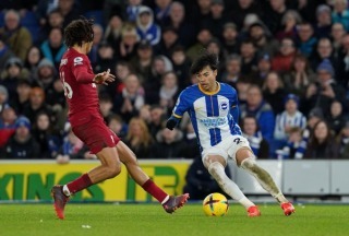 Kaoru Mitoma ranks in the top five in the Premier League this season