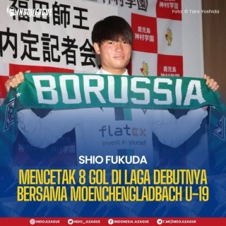 Borussia Mönchengladbach new recruit Shiou Fukuda scores 8 goal on his debut for the U19s