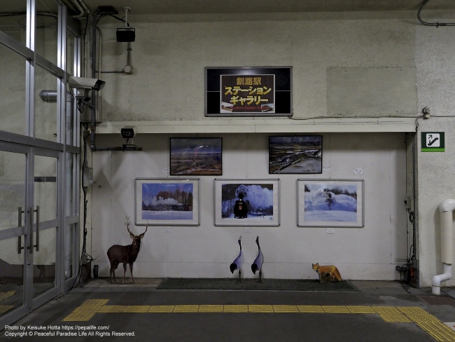 JR北海道 根室本線 釧路駅(くしろえき) 地下通路 ステーションギャラリー