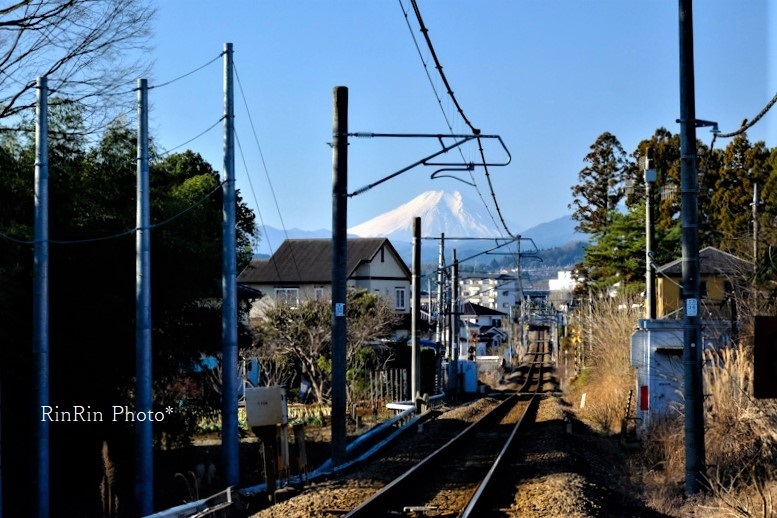 2023年１月八高線と富士山